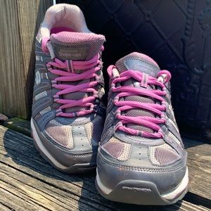 Skechers Shape Ups Grey and Pink Size 8
